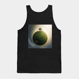 Surreal green planet Tank Top